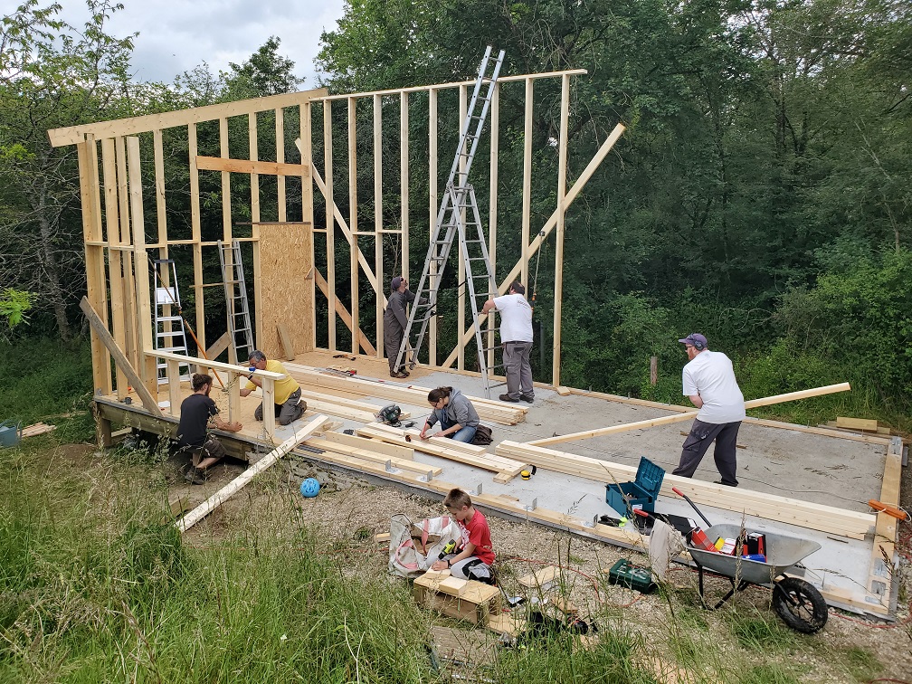 Départ de la structure des murs suivants