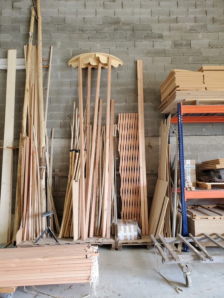 Fabrication de notre yourte