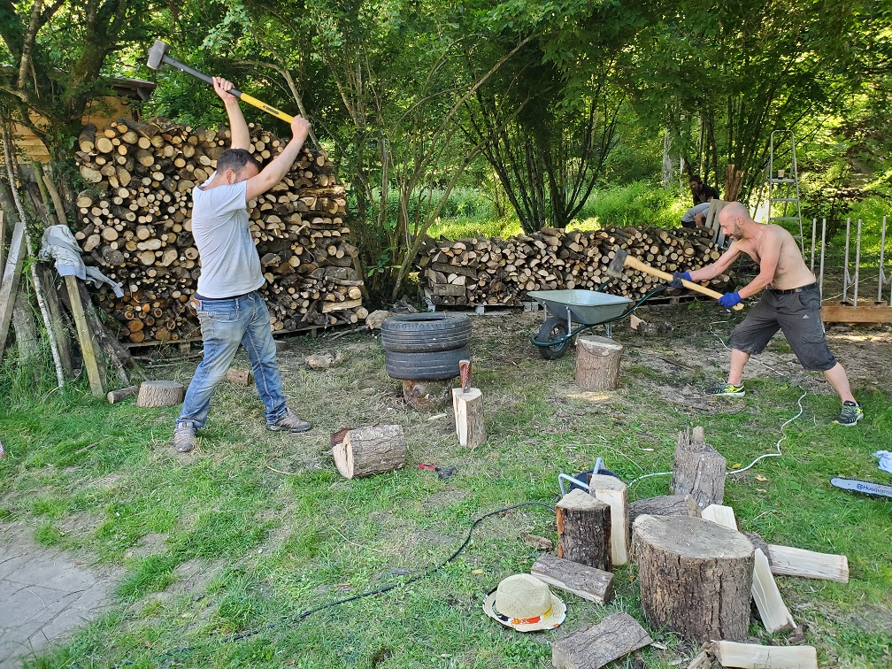 Chantier participatif bois